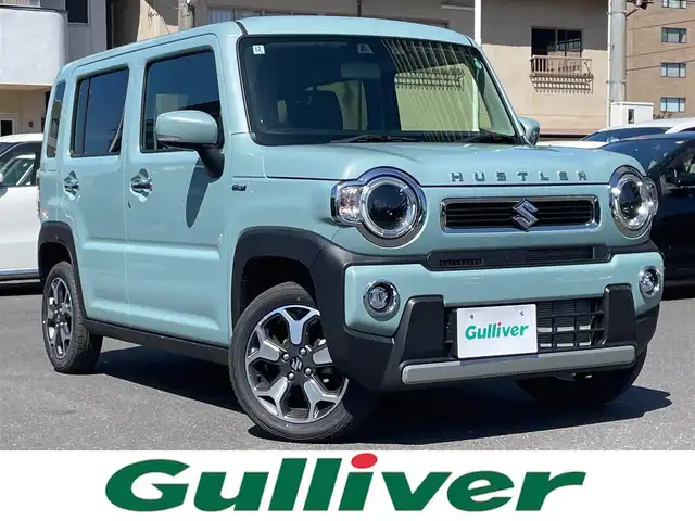 スズキ ハスラー HYBRID X 島根県 2024(令6)年 0.4万km オフブルーM オーディオレス　/前席シートヒーター　/アダプティブクルーズコントロール　/リアコーナーセンサー　/レーンアシスト　/衝突軽減ブレーキ/横滑り防止装置/アイドリングストップ　/スマートキー　/プッシュスタート　/純正ＬＥＤヘッドライト　/純正１５インチアルミホイール