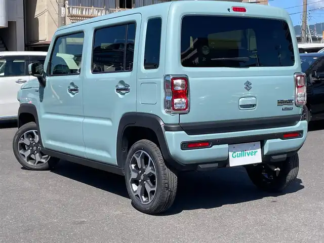 スズキ ハスラー HYBRID X 島根県 2024(令6)年 0.4万km オフブルーM オーディオレス　/前席シートヒーター　/アダプティブクルーズコントロール　/リアコーナーセンサー　/レーンアシスト　/衝突軽減ブレーキ/横滑り防止装置/アイドリングストップ　/スマートキー　/プッシュスタート　/純正ＬＥＤヘッドライト　/純正１５インチアルミホイール