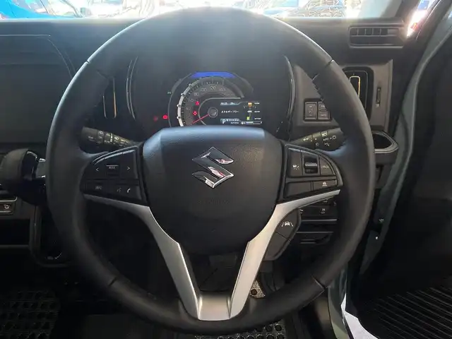 スズキ ハスラー HYBRID X 島根県 2024(令6)年 0.4万km オフブルーM オーディオレス　/前席シートヒーター　/アダプティブクルーズコントロール　/リアコーナーセンサー　/レーンアシスト　/衝突軽減ブレーキ/横滑り防止装置/アイドリングストップ　/スマートキー　/プッシュスタート　/純正ＬＥＤヘッドライト　/純正１５インチアルミホイール