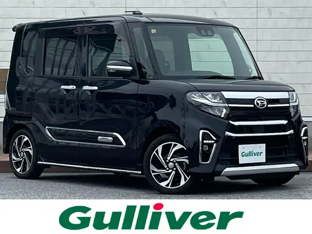 ダイハツ タント カスタム RS スタイルセレクション 滋賀県 2020(令2)年 4.2万km パールブラック 両側パワースライドドア/純正9インチナビ/（AM/FM/CD/DVD/フルセグ/Bluetooth）/バックカメラ/全周囲カメラ/ドライブレコーダー/ETC/クルーズコントロール/プリクラッシュブレーキアシスト/横滑り防止装置/コーナーセンサー/アイドリングストップ/運転席・助手席シートヒーター/電動格納ミラー/オートライト/LEDヘッドライト/プッシュスタート/スマートキー/スペアキー/オートエアコン/USB端子/純正フロアマット