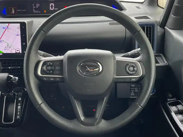 ダイハツ タント カスタム RS スタイルセレクション 滋賀県 2020(令2)年 4.2万km パールブラック 両側パワースライドドア/純正9インチナビ/（AM/FM/CD/DVD/フルセグ/Bluetooth）/バックカメラ/全周囲カメラ/ドライブレコーダー/ETC/クルーズコントロール/プリクラッシュブレーキアシスト/横滑り防止装置/コーナーセンサー/アイドリングストップ/運転席・助手席シートヒーター/電動格納ミラー/オートライト/LEDヘッドライト/プッシュスタート/スマートキー/スペアキー/オートエアコン/USB端子/純正フロアマット