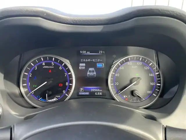 日産 スカイライン ハイブリッド 350GT 鳥取県 2015(平27)年 4万km クリスタルホワイトパール 純正ナビ/フルセグ/DVD/CD/BT/USB/アラウンドビューモニター/ビルトインETC/ハーフレザーシート/前席パワーシート/クルーズコントロール/純正17インチアルミホイール/プッシュエンジンスタート/LEDヘットライト/オートライト/フロアマット/スペアキーｘ１/保証書/取扱説明書