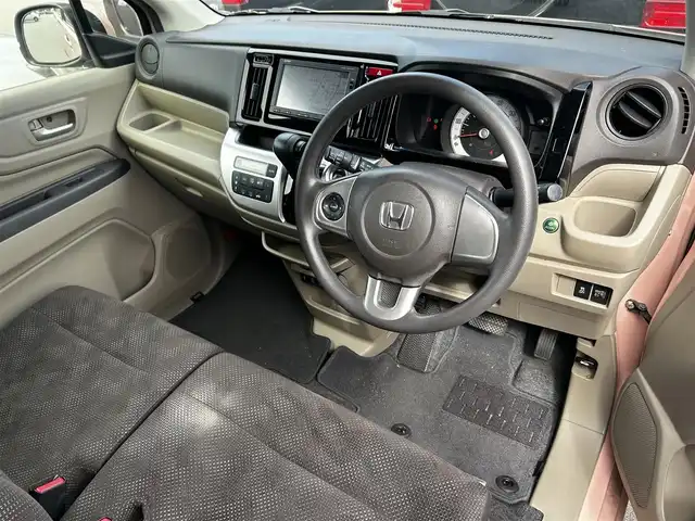 ホンダ Ｎ ＷＧＮ G Lパッケージ 滋賀県 2017(平29)年 8.7万km プレミアムピンクP 純正メモリーナビ/【Bluetooth/CD/DVD/USB/フルセグ】/バックカメラ/オートエアコン/衝突軽減ブレーキ/横滑り防止/ビルトインETC/スマートキー/プッシュスタート/ステアリングリモコン