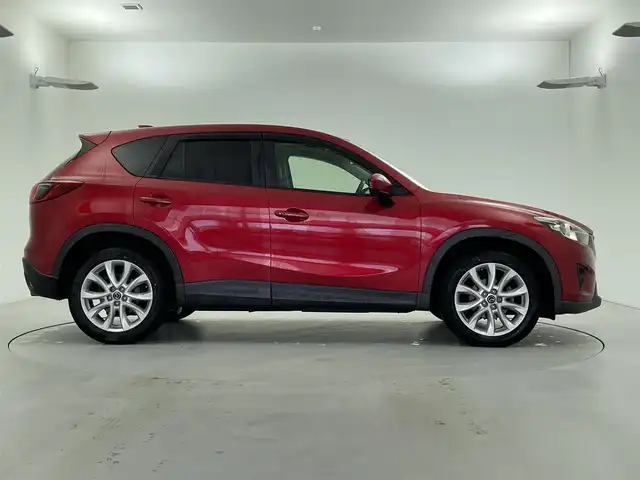 マツダ ＣＸ－５ XD Lパッケージ 福井県 2013(平25)年 8.8万km ソウルレッドプレミアムメタリック サンルーフ/衝突軽減ブレーキ/社外ナビ/バックカメラ/MTモード/革巻きステアリング/ステアリングスイッチ/クルーズコントロール/ドライブレコーダー/Autoライト/AFS/RVM/ラゲッジマット/ETC/レザーシート/パワーシート(D)/シートヒーター(D/N)/スマートキー/純正19インチアルミホイール