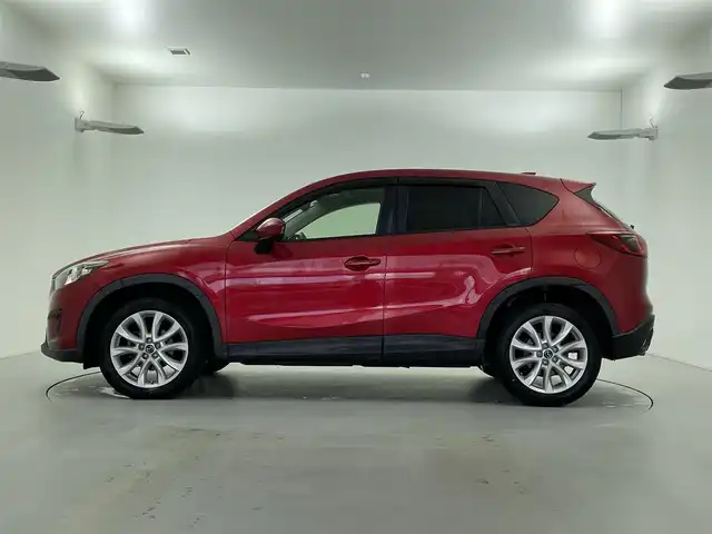 マツダ ＣＸ－５ XD Lパッケージ 福井県 2013(平25)年 8.8万km ソウルレッドプレミアムメタリック サンルーフ/衝突軽減ブレーキ/社外ナビ/バックカメラ/MTモード/革巻きステアリング/ステアリングスイッチ/クルーズコントロール/ドライブレコーダー/Autoライト/AFS/RVM/ラゲッジマット/ETC/レザーシート/パワーシート(D)/シートヒーター(D/N)/スマートキー/純正19インチアルミホイール