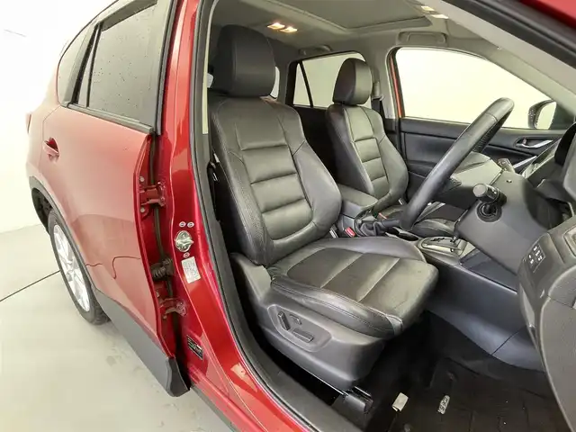 マツダ ＣＸ－５ XD Lパッケージ 福井県 2013(平25)年 8.8万km ソウルレッドプレミアムメタリック サンルーフ/衝突軽減ブレーキ/社外ナビ/バックカメラ/MTモード/革巻きステアリング/ステアリングスイッチ/クルーズコントロール/ドライブレコーダー/Autoライト/AFS/RVM/ラゲッジマット/ETC/レザーシート/パワーシート(D)/シートヒーター(D/N)/スマートキー/純正19インチアルミホイール