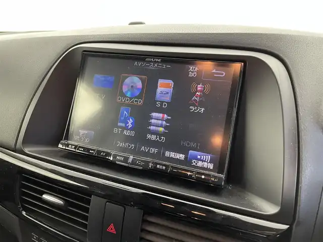 マツダ ＣＸ－５ XD Lパッケージ 福井県 2013(平25)年 8.8万km ソウルレッドプレミアムメタリック サンルーフ/衝突軽減ブレーキ/社外ナビ/バックカメラ/MTモード/革巻きステアリング/ステアリングスイッチ/クルーズコントロール/ドライブレコーダー/Autoライト/AFS/RVM/ラゲッジマット/ETC/レザーシート/パワーシート(D)/シートヒーター(D/N)/スマートキー/純正19インチアルミホイール