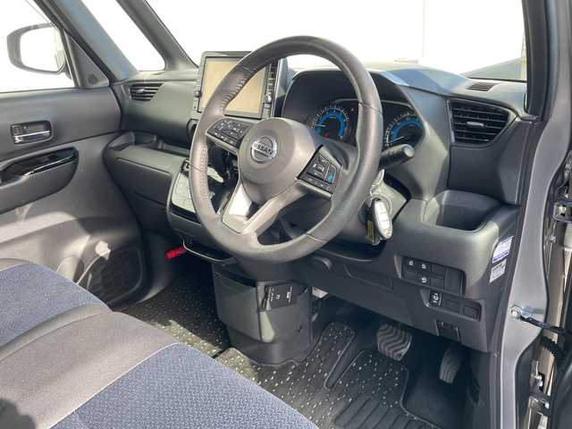 日産 ルークス HWS Gターボ プロパイロットED 千葉県 2021(令3)年 3.5万km チタニウムグレーメタリック 純正9インチナビ/(フルセグTV/BT/CD/DVD/FM/AM)/全周囲カメラ/プロパイロット/純正ドライブレコーダー/両側パワースライドドア/ETC/アイドリングストップ/LEDヘッドライト/フォグランプ/オートライト/ウィンカーミラー/電動格納ミラー/純正15インチAW/シートリフター/プッシュスタート/スマートキー/フロアマット/スペアキー/保証書