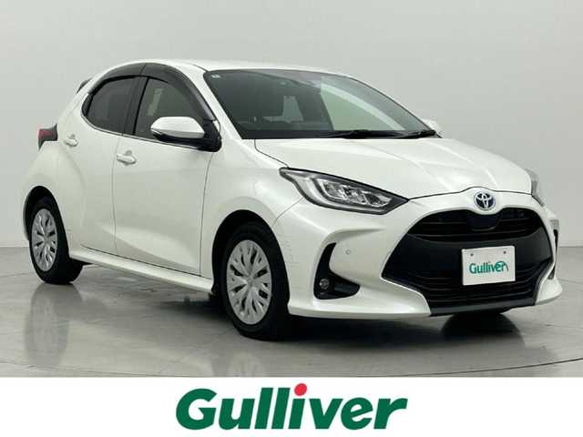 トヨタ ヤリス ハイブリッド Z 熊本県 2020(令2)年 4.1万km ホワイトパールクリスタルシャイン ワンオーナー　/禁煙車　/純正ディスプレイオーディオ（ＡｐｐｌＣａｒＰｌａｙ・ＡｎｄｒｏｉｄＡｕｔｏ・ＢＴ・フルセグ・ＵＳＢ）/バックカメラ　/純正前後ドライブレコーダー　/レーダークルーズコントロール　/前席シートヒーター/前後クリアランスソナー/衝突軽減ブレーキ/レーンキープアシスト/横滑り防止/ブラインドスポットモニター/パーキングアシスト/純正フロアマット/オートライト/オートマチックハイビーム/LEDヘッドライト/フォグライト/スマートキー/プッシュスタート/スペアキー1本/保証書/取扱説明書