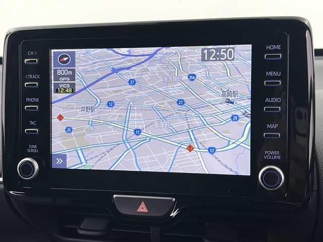 トヨタ ヤリスクロス Z 群馬県 2023(令5)年 0.7万km ブラックマイカ 雹害　純正８型ナビ　全周囲カメラ　ハーフレザーシート　シートヒーター　ステアリングヒーター　前後ドラレコ　ビルトインＥＴＣ　アダプティブクルーズコントロール　ＬＥＤライト　純正アルミホイール　禁煙