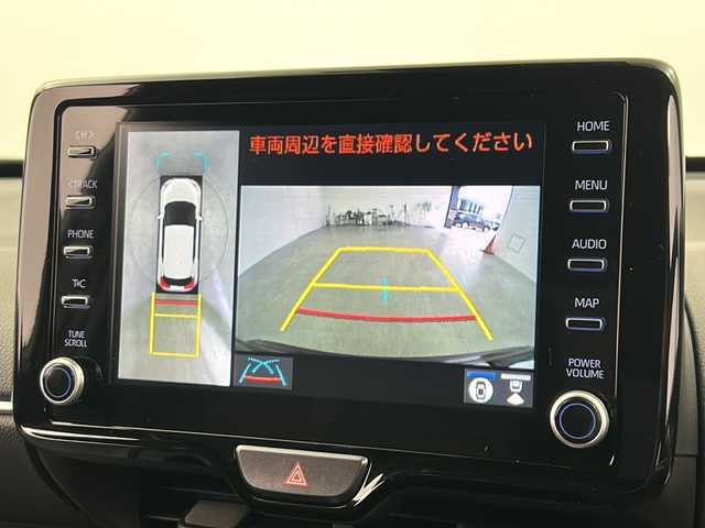トヨタ ヤリスクロス Z 群馬県 2023(令5)年 0.7万km ブラックマイカ 雹害　純正８型ナビ　全周囲カメラ　ハーフレザーシート　シートヒーター　ステアリングヒーター　前後ドラレコ　ビルトインＥＴＣ　アダプティブクルーズコントロール　ＬＥＤライト　純正アルミホイール　禁煙