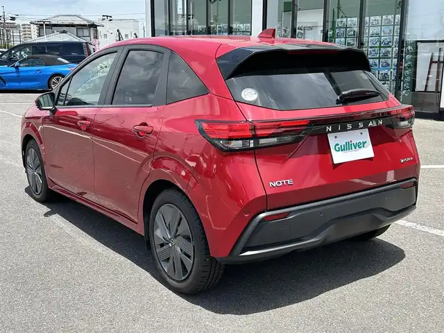 日産 ノート X 長崎県 2023(令5)年 6.8万km ガーネットレッド フルセグテレビ/e-power/クルーズコントロール/ETC/プッシュスタート/ステアリングスイッチ/Bluetooth/全方位カメラ/HDMI/純正ナビ