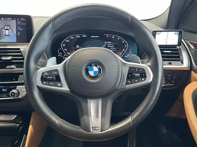 ＢＭＷ Ｘ４ M40i 愛知県 2020(令2)年 6.6万km 白 コニャックレザー　/ＨＵＤ　/純正ナビ　/Ｂｌｕｅｔｏｏｔｈ　/フルセグＴＶ　/３６０度カメラ　/ＡＣＣ　/ＬＫＡ　/ＢＳＭ　/シートヒーター　/ワイヤレスチャージ　/ドライブレコーダー　/ミラー型ＥＴＣ　/インテリジェントセーフティ/ミラーリンク/パワーバックドア/プッシュスタート/ウィンカーミラー/アイドリングストップ