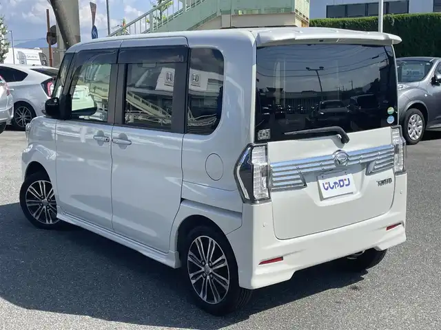 ダイハツ タント カスタムRS トップED LTD SAⅢ 山梨県 2018(平30)年 9.8万km パールホワイトⅢ (株)IDOMが運営する【じしゃロン甲府店】の自社ローン専用車両になります。/こちらは現金またはオートローンご利用時の価格です。自社ローンご希望の方は別途その旨お申付け下さい/スマートアシストIII/スマートキー×２/両側パワースライドドア/全方位カメラ/純正メモリーナビ・フルセグＴＶ/【CD/DVD/SD/BTオーディオ/HDMI/USB】/ステアリングオーディオスイッチ/ETC/LEDヘッドライト/フォグランプ/純正15インチアルミホイール/合皮/ファブリックコンビシート/シートリフター/シートヒーター/保証書・取説・ナビ取説