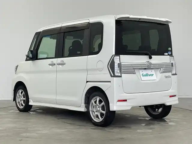 ダイハツ タント カスタムX トップED LTD SAⅢ 新潟県 2018(平30)年 8.3万km パールホワイトⅢ スマートアシストIII/　・衝突回避支援ブレーキ機能/　・衝突警報機能（対車両・対歩行者）/　・車線逸脱警報機能/　・誤発進抑制制御機能/　・先行車発進お知らせ機能/　・オートハイビーム/純正ディーラーOPナビ/フリップダウンモニター/全方位モニター/フルセグTV/Bluetooth/HDMI/ETC/ドライブレコーダー/両側パワースライドドア/オートライト/LEDヘッドライト/コーナーセンサー/ステアリングスイッチ/アイドリングストップ/プッシュスタート