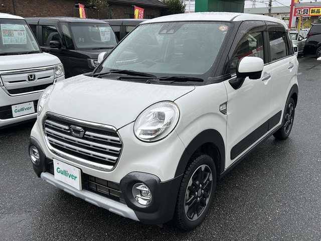 ダイハツ キャスト アクティバ GターボプライムコレSAⅢ 埼玉県 2019(令1)年 5.8万km パールホワイトⅢ スマートアシストIII/純正ナビ/　　CD/DVD/Bluetooth/フルセグTV/iPod/バックカメラ/ハーフレザーシート/運転席、助手席シートヒーター/純正15インチアルミホイール/アイドリングストップ/USBポート/PWRモード/ダウンヒルアシストコントロール/横滑り防止装置/ETC