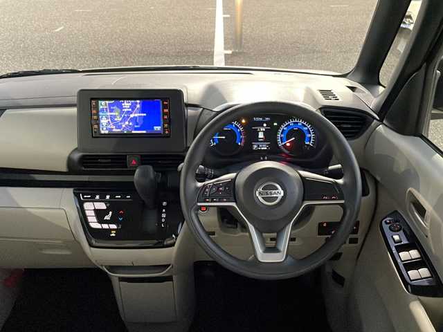 日産 ルークス X 島根県 2021(令3)年 3.6万km スターリングシルバーM 純正SDナビゲーション(MJ118D-W)/フルセグ BT/アラウンドビューカメラ/片側パワースライドドア/左ハンズフリーオートスライドドア/社外前方ドライブレコーダー/ビルトインETC/コーナーセンサー/アイドリングストップ