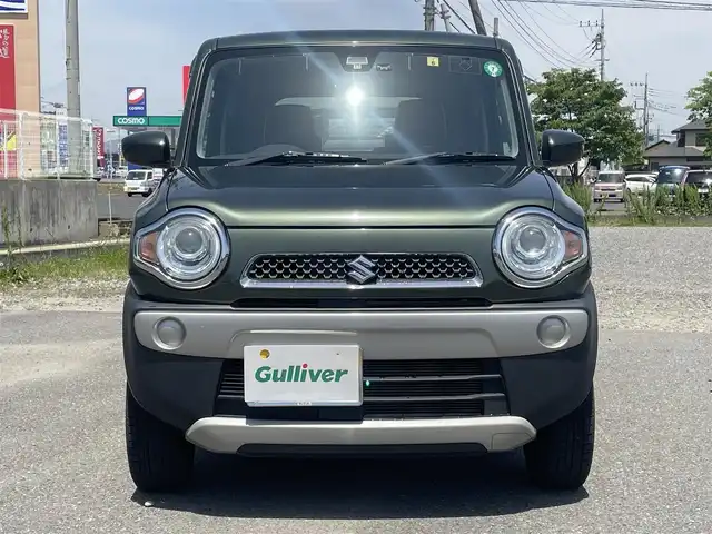 スズキ ハスラー G 群馬県 2016(平28)年 9万km クールカーキPM ワンオーナー/４WD/社外ナビ、地デジ、CD、DVD/　（AVN-G05）/前席シートヒーター/レーダーブレーキサポート/社外ドライブレコーダー（前方録画）/HIDヘッドライト/スマートキー×２/電動格納ミラー/保証書、取説