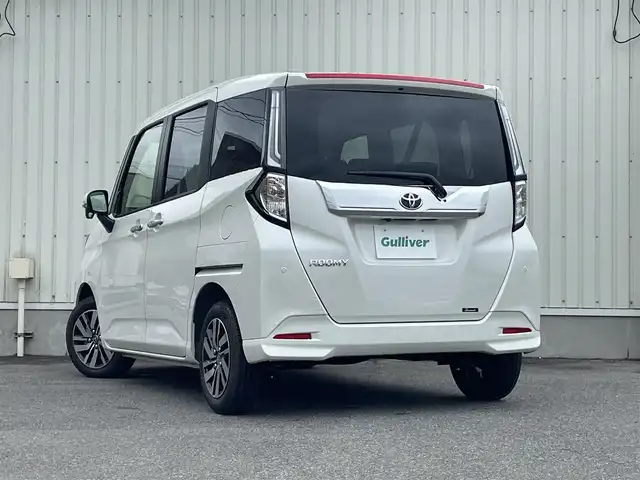 トヨタ ルーミー カスタムG 山形県 2025(令7)年 0.1万km パールホワイトⅢ 衝突被害軽減/純正ディスプレイオーディオ/　　【BT　フルセグ　USB】/全周囲カメラ/両側パワースライドドア/アダプティブクルーズコントロール/LEDオートライト/フォグランプ/シートヒーター/純正14インチアルミホイール/アイドリングストップ/レーンキープアシスト/カーテンエアバック/電動格納ウィンカーミラー/スマートキー