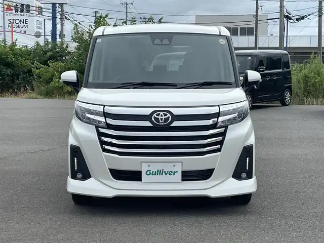 トヨタ ルーミー カスタムG 山形県 2025(令7)年 0.1万km パールホワイトⅢ 衝突被害軽減/純正ディスプレイオーディオ/　　【BT　フルセグ　USB】/全周囲カメラ/両側パワースライドドア/アダプティブクルーズコントロール/LEDオートライト/フォグランプ/シートヒーター/純正14インチアルミホイール/アイドリングストップ/レーンキープアシスト/カーテンエアバック/電動格納ウィンカーミラー/スマートキー