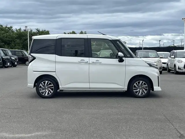 トヨタ ルーミー カスタムG 山形県 2025(令7)年 0.1万km パールホワイトⅢ 衝突被害軽減/純正ディスプレイオーディオ/　　【BT　フルセグ　USB】/全周囲カメラ/両側パワースライドドア/アダプティブクルーズコントロール/LEDオートライト/フォグランプ/シートヒーター/純正14インチアルミホイール/アイドリングストップ/レーンキープアシスト/カーテンエアバック/電動格納ウィンカーミラー/スマートキー