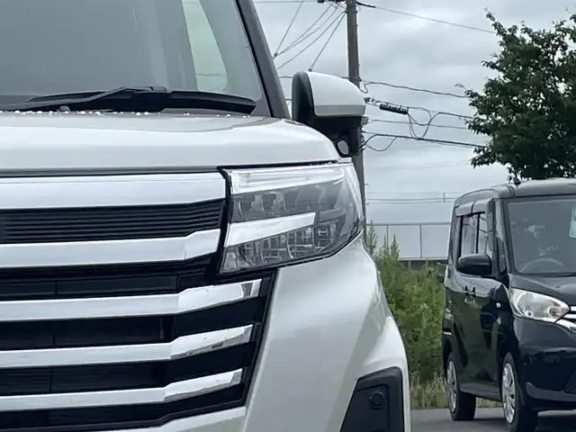 トヨタ ルーミー カスタムG 山形県 2025(令7)年 0.1万km パールホワイトⅢ 衝突被害軽減/純正ディスプレイオーディオ/　　【BT　フルセグ　USB】/全周囲カメラ/両側パワースライドドア/アダプティブクルーズコントロール/LEDオートライト/フォグランプ/シートヒーター/純正14インチアルミホイール/アイドリングストップ/レーンキープアシスト/カーテンエアバック/電動格納ウィンカーミラー/スマートキー