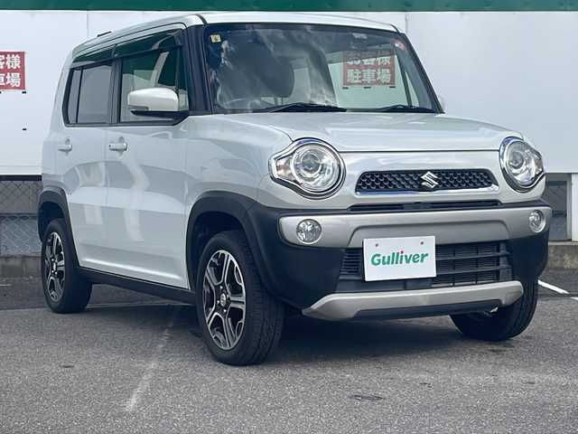 スズキ ハスラー X 福島県 2016(平28)年 6.8万km パール 4WD/衝突軽減ブレーキ/社外SDナビ/（FM/AM/DVD)/ワンセグTV/バックカメラ/前方ドライブレコーダー/前席シートヒーター/HIDライト/オートライト/プッシュスタート/スマートキー/アイドリングストップ/横滑り防止装置
