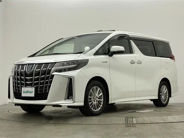 トヨタ アルファードハイブリット SR Cパッケージ 宮城県 2020(令2)年 5万km ホワイトパールクリスタルシャイン ツインムーンルーフ　/純正１２型後席モニター　/デジタルインナーミラー　/純正ＤＡナビ　/フルセグＴＶ　/ＴＶキャンセラー　/ＣＤ／ＤＶＤデッキ　/BSM /RCTA /セーフティセンス　/クリアランスソナー/パワーバックドア /シートヒーター/ベンチレーション/ビルトインETC/禁煙車