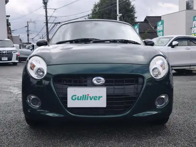 ダイハツ コペン セロ 熊本県 2016(平28)年 9.6万km ブリティッシュグリーンマイカ 純正ナビ（NSCT-W61D）/【ワンセグTV/CD/AM/FM】/バックカメラ/革巻きステアリング/ステアリングスイッチ/シートヒーター/プッシュスタート/スマートキー/純正16インチAW/純正フロアマット/ETC/保証書/取扱説明書