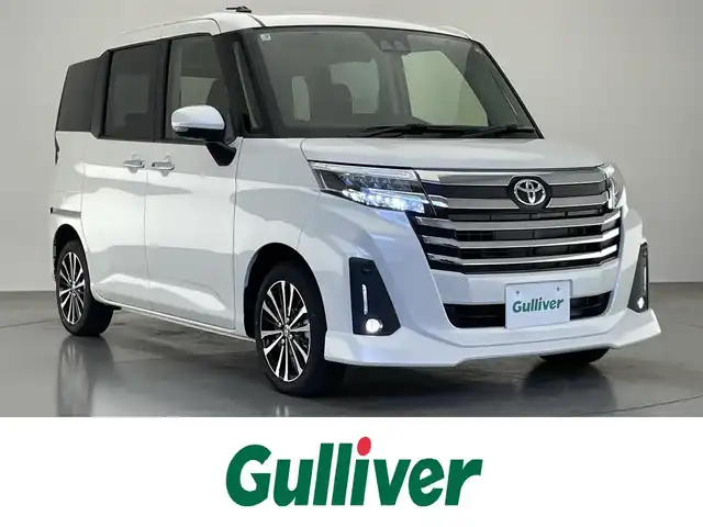 トヨタ ルーミー カスタムG－T 愛知県 2025(令7)年 0.1千km パールホワイトⅢ 登録済未使用車　純正９型ＤＡ　フルセグＴＶ　カープレイ　ＨＤＭＩ　シートヒーター　両側パワスラ　スマアシ　衝突軽減　追従クルコン　ＬＥＤオートライト　コーナーセンサー　電動パーキング　ロールシェード　禁煙車