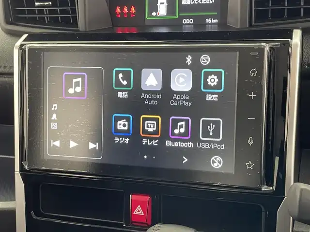 トヨタ ルーミー カスタムG－T 愛知県 2025(令7)年 0.1千km パールホワイトⅢ 登録済未使用車　純正９型ＤＡ　フルセグＴＶ　カープレイ　ＨＤＭＩ　シートヒーター　両側パワスラ　スマアシ　衝突軽減　追従クルコン　ＬＥＤオートライト　コーナーセンサー　電動パーキング　ロールシェード　禁煙車