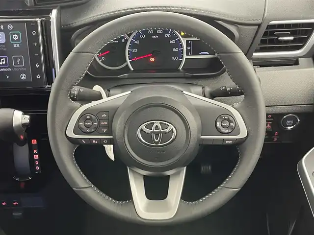 トヨタ ルーミー カスタムG－T 愛知県 2025(令7)年 0.1千km パールホワイトⅢ 登録済未使用車　純正９型ＤＡ　フルセグＴＶ　カープレイ　ＨＤＭＩ　シートヒーター　両側パワスラ　スマアシ　衝突軽減　追従クルコン　ＬＥＤオートライト　コーナーセンサー　電動パーキング　ロールシェード　禁煙車