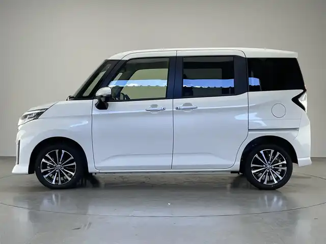 トヨタ ルーミー カスタムG－T 愛知県 2025(令7)年 0.1千km パールホワイトⅢ 登録済未使用車　純正９型ＤＡ　フルセグＴＶ　カープレイ　ＨＤＭＩ　シートヒーター　両側パワスラ　スマアシ　衝突軽減　追従クルコン　ＬＥＤオートライト　コーナーセンサー　電動パーキング　ロールシェード　禁煙車