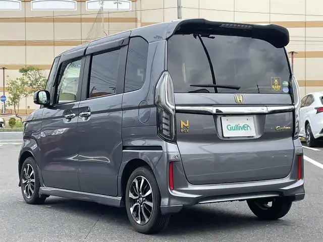 ホンダ Ｎ ＢＯＸ カスタム G L ホンダセンシング 宮城県 2021(令3)年 1.9万km シャイニンググレーM 登録時走行距離18848km/純正ナビ/AM・FM・TV・Bluetooth・SD・iPad/ワンオーナー/片側パワースライドドア/ドライブレコーダー/バックカメラ/クルーズコントロール/コーナーセンサー/スターターあり/スペアキーあり/シートヒーター/純正LEDライト/スタッドレスタイヤ4本/フォグランプ/後席サンシェード