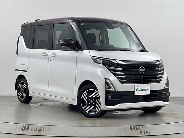 日産 ルークス HWS X プロパイロットED 埼玉県 2025(令7)年 0.6万km パールⅡ 純正ナビ　/　AM/FM/BT/TV/全方位カメラ　/ビルトインＥＴＣ　/エマージェンシーブレーキ　/プロパイロット　/両側パワースライドドア　/デジタルインナーミラー　/純正アルミホイール　/ブレードホールド　/レーンキープアシスト/オートマティックハイビーム/純正フロアマット/スマートキー
