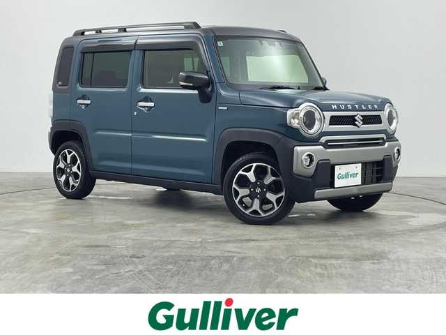 スズキ ハスラー Jスタイル 群馬県 2022(令4)年 2.3万km デニムブルー ガンメタリック 2トーン デュアルカメラブレーキサポート　純正オーディオ　ＬＥＤライト　ハイビームアシスト　シートヒーター　純正１５インチＡＷ　ステアリングリモコン　プッシュスタート　スマートキー　純正フロアマット　禁煙車