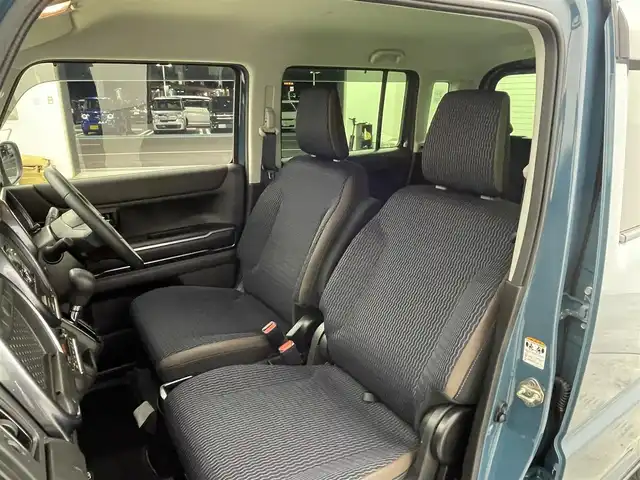 スズキ ハスラー Jスタイル 群馬県 2022(令4)年 2.3万km デニムブルー ガンメタリック 2トーン デュアルカメラブレーキサポート　純正オーディオ　ＬＥＤライト　ハイビームアシスト　シートヒーター　純正１５インチＡＷ　ステアリングリモコン　プッシュスタート　スマートキー　純正フロアマット　禁煙車