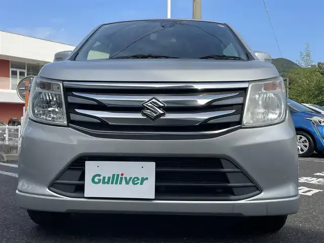 スズキ ワゴンＲ FZ 長崎県 2014(平26)年 5.5万km シルキーシルバーメタリック ワンオーナー/純正オーディオ/・AM・FM/CD/AUX/プッシュスタート/ステアリングスイッチ/D席シートヒーター/衝突軽減ブレーキ/アイドリングストップ/電動格納ウィンカーミラー/フロアマット/ドアバイザー/保証書/取扱説明書/スペアキー