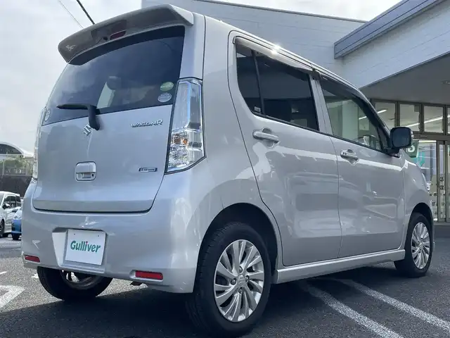 スズキ ワゴンＲ FZ 長崎県 2014(平26)年 5.5万km シルキーシルバーメタリック ワンオーナー/純正オーディオ/・AM・FM/CD/AUX/プッシュスタート/ステアリングスイッチ/D席シートヒーター/衝突軽減ブレーキ/アイドリングストップ/電動格納ウィンカーミラー/フロアマット/ドアバイザー/保証書/取扱説明書/スペアキー