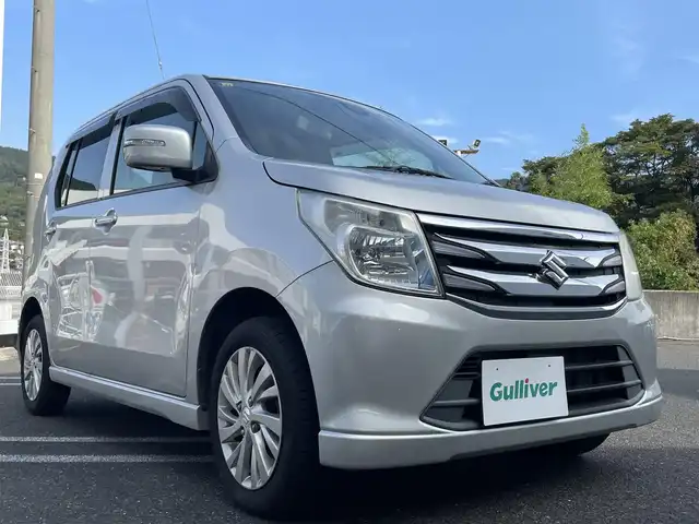 スズキ ワゴンＲ FZ 長崎県 2014(平26)年 5.5万km シルキーシルバーメタリック ワンオーナー/純正オーディオ/・AM・FM/CD/AUX/プッシュスタート/ステアリングスイッチ/D席シートヒーター/衝突軽減ブレーキ/アイドリングストップ/電動格納ウィンカーミラー/フロアマット/ドアバイザー/保証書/取扱説明書/スペアキー