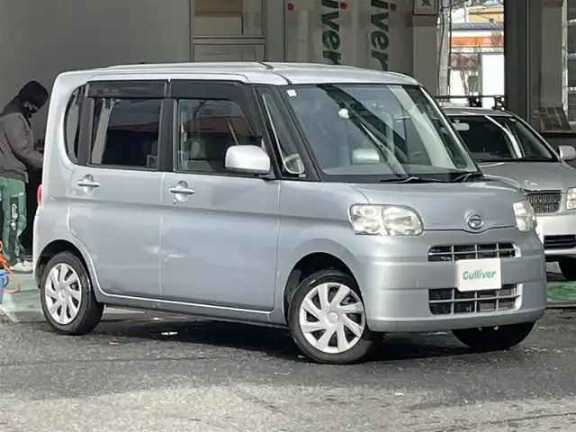 ダイハツ タント L 宮城県 2011(平23)年 6万km ブライトシルバーメタリック 純正オーディオ/（ＦＭ／ＡＭ／ＣＤ）　/片側スライドドア　/ベンチシート　/ヘッドライトレベライザー　/電動格納ミラー　/スタッドレスタイヤ社外ＡＷ/（１５５／６５Ｒ１４／７ｍｍ）
