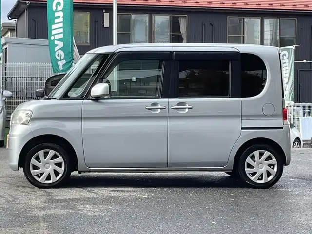 ダイハツ タント L 宮城県 2011(平23)年 6万km ブライトシルバーメタリック 純正オーディオ/（ＦＭ／ＡＭ／ＣＤ）　/片側スライドドア　/ベンチシート　/ヘッドライトレベライザー　/電動格納ミラー　/スタッドレスタイヤ社外ＡＷ/（１５５／６５Ｒ１４／７ｍｍ）