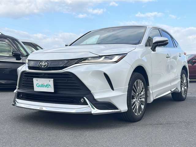 トヨタ ハリアー Z レザーパッケージ 香川県 2023(令5)年 3.1万km 白 T-Connect SDナビ＋JBLプレミアムサウンドシステム（フルセグTV/BT)/アラウンドビューモニター/ヘッドアップディスプレイ/ブラインドスポットモニター/デジタルインナーミラー/ステアリングヒーター/モデリスタ（フロント，サイド，リア）/ガラスルーフ/電動リアゲート/パワーシート/シートヒーター/コーナーセンサー/シートメモリー/ビルトインETC2.0/LEDヘッドライト