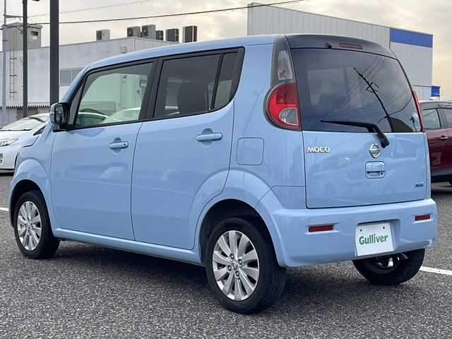 日産 モコ X 島根県 2013(平25)年 5万km エアブルーメタリック 社外メモリナビゲーション(MDV-L300)/ワンセグ/バックカメラ/プッシュスタート/スマートキー/ハロゲンライト/電動格納ミラー/純正14インチアルミホイール/純正フロアマット