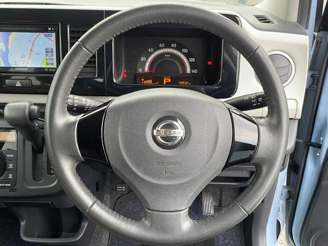 日産 モコ X 島根県 2013(平25)年 5万km エアブルーメタリック 社外メモリナビゲーション(MDV-L300)/ワンセグ/バックカメラ/プッシュスタート/スマートキー/ハロゲンライト/電動格納ミラー/純正14インチアルミホイール/純正フロアマット