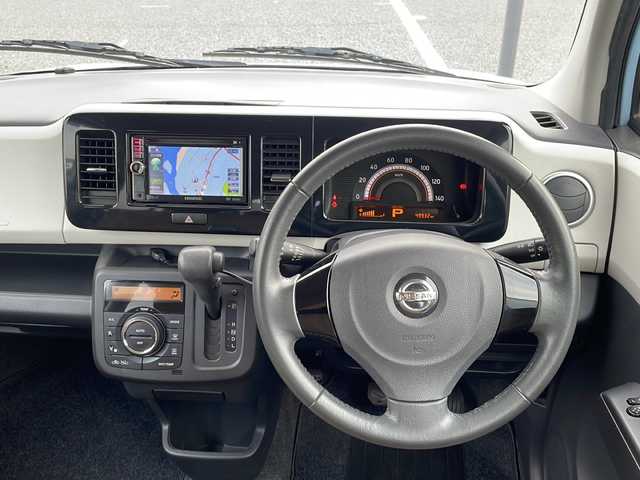 日産 モコ X 島根県 2013(平25)年 5万km エアブルーメタリック 社外メモリナビゲーション(MDV-L300)/ワンセグ/バックカメラ/プッシュスタート/スマートキー/ハロゲンライト/電動格納ミラー/純正14インチアルミホイール/純正フロアマット