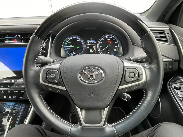 トヨタ ハリアー ハイブリッド 茨城県 2016(平28)年 2.5万km コバルトブルーメタリック 純正ナビ/フルセグＴＶ/アラウンドビューモニター/クルーズコントロール/ビルトインＥＴＣ/パワーバックドア/前席パワーシート/メモリシート/前席シートヒーター/コーナーセンサー/衝突被害軽減ブレーキ/レーンキープアシスト