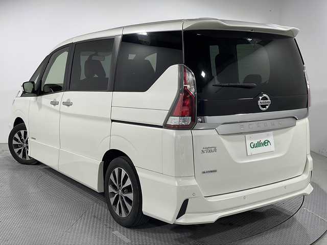 日産 セレナ ハイウェイスターVセレクションⅡ 広島県 2019(平31)年 5.4万km ブリリアントホワイトパール 禁煙車/純正９インチナビ/フリップダウンモニター/アラウンドビューモニター/両側パワースライドドア/エマージェンシーブレーキ/クルーズコントロール/スマートキー/スペアキー/プッシュスタート/純正１６インチアルミホイール/ドライブレコーダー/ETC