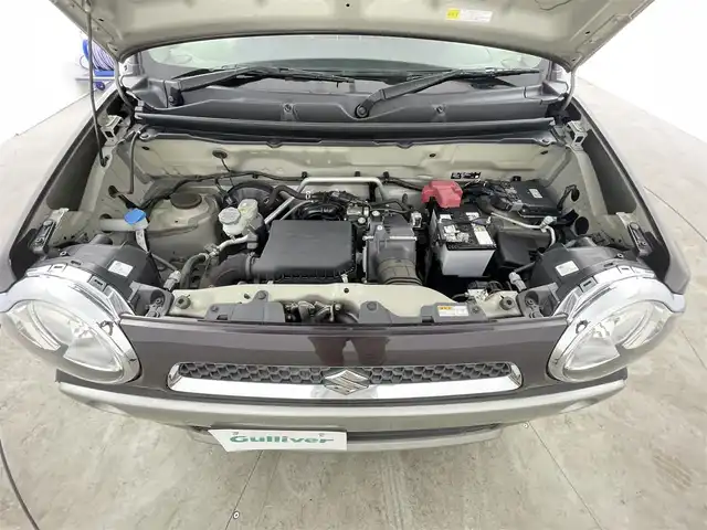 スズキ ハスラー G ターボ 千葉県 2018(平30)年 4.9万km ムーンライトバイオレットパールメタリック/ホワイト2トーンルーフ 禁煙車/レーダーブレーキサポート/誤発進抑制機能/エマージェンシーストップシグナル/社外メモリーナビ/・地デジTV/CD/シートヒーター/ETC/アイドリングストップ/横滑り防止/ヘッドライトレベライザー/純正アルミホイール/プッシュスタート/スマートキー/スペアキー1本/電動格納ミラー