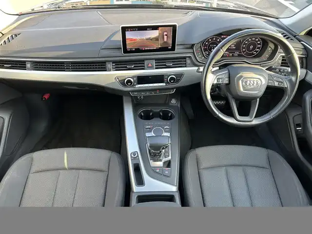 アウディ Ａ４ アバント 2．0 TFSI 愛媛県 2017(平29)年 5.8万km 黒 メーカーオプション純正ナビ/BT/AM・FM/CD/DVD/フルセグTV/ETC/純正ドライブレコーダー/全方位カメラ/追従型クルーズコントロール/D+N席パワーシート/アイドリングストップ/衝突軽減システム/オートライト/純正フロアマット/純正アルミホイール/LEDヘッドライト
